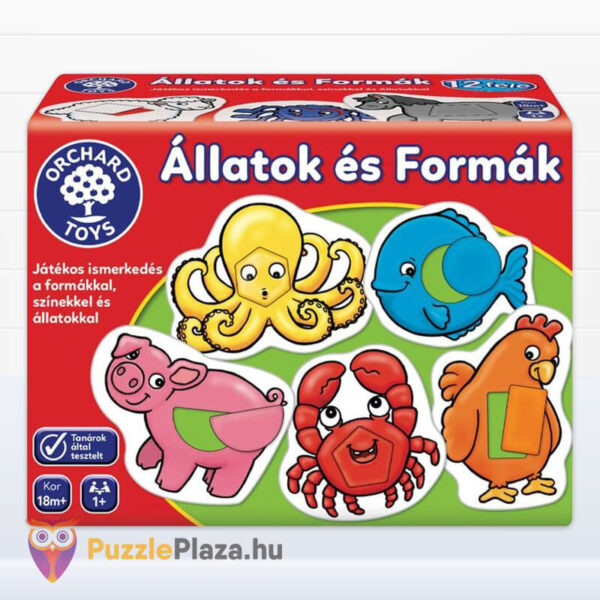 Orchard Toys: Állatok és alakzatok formakereső készségfejlesző játék