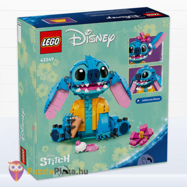 Lilo és Stitch: Stitch Lego, 20 cm-es, 730 darabos doboza (Disney Classic 43249)