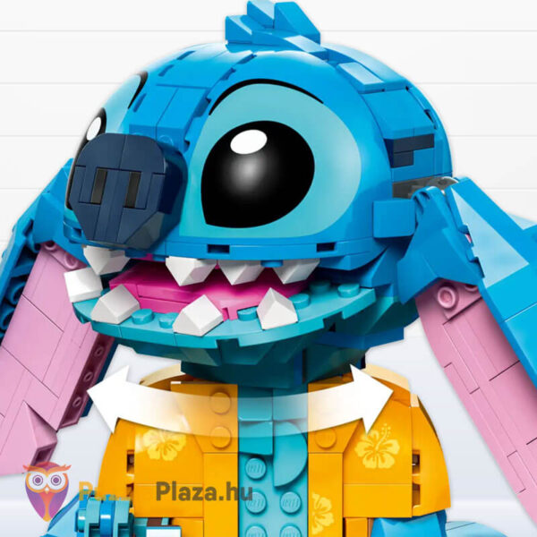 Lilo és Stitch: Stitch Lego, 20 cm-es, 730 darabos forgatható feje (Disney Classic 43249)