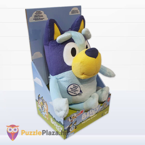 Bluey: Magyarul beszélő Bluey plüss jobbról (33 cm)