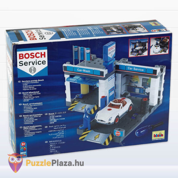 Bosch Service játék szerelőműhely autómosóval doboza (Klein 8647)