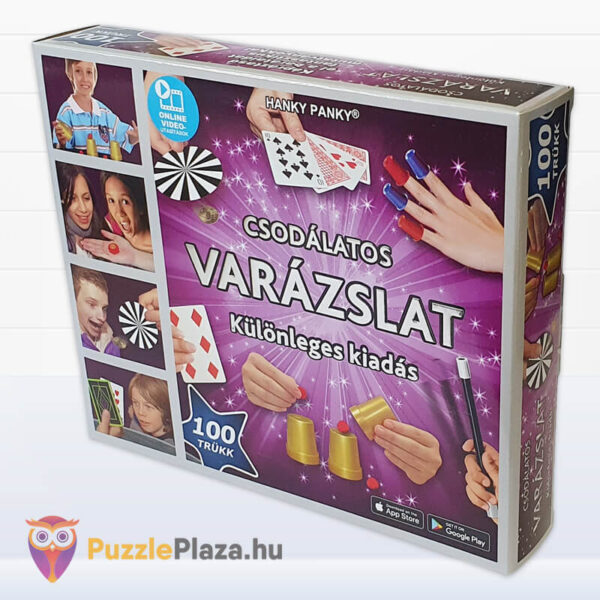 Magic Show: Csodálatos varázslat, bűvész készlet doboza balról, 100 trükkel