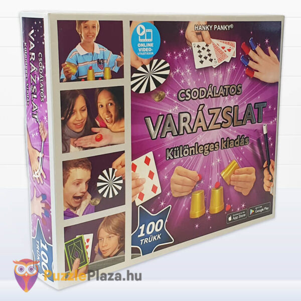 Magic Show: Csodálatos varázslat, bűvész készlet doboza jobbról, 100 trükkel