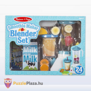 Szerepjáték: 24 darabos smoothie turmix készítő készlet turmixgéppel (Melissa & Doug)