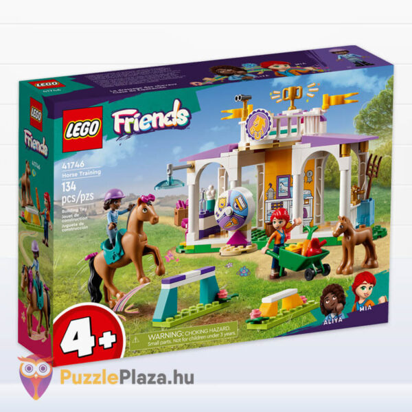 Új lovasiskola, Aliya és Mia figurákkal, 2 lóval, kiegészítőkkel (Lego Friends 41746)