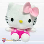 Hello Kitty plüss cica rózsaszín ruhában (14 cm)