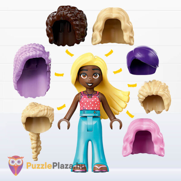Lego Friends 42662: Fodrászat és fodrászkellékek boltja hajak
