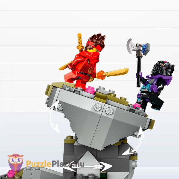 Lego Ninjago 71819: Sárkánykő Szentély, harc közben