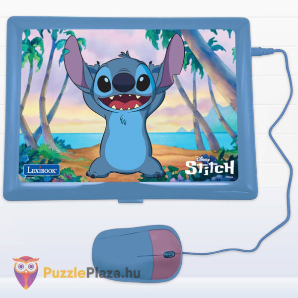 Lilo és Stitch: Stitch mintás Magyar-Angol nyelvű oktató laptop becsukva (Lexibook)