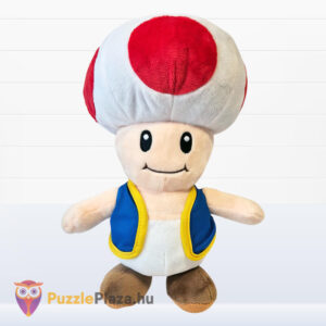 Kék mellényes Toad plüss, 30 cm (Super Mario)