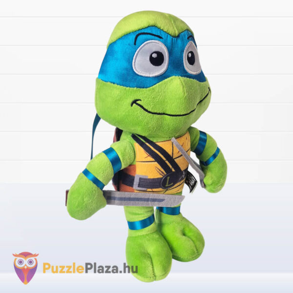 Tini nindzsa teknőcök: Leonardo plüss, kék maszkban, jobbról (30 cm)