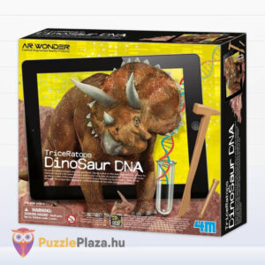 Dinoszaurusz DNS felfedező készlet tudományos játék: Foszforeszkáló Triceratops (4M)