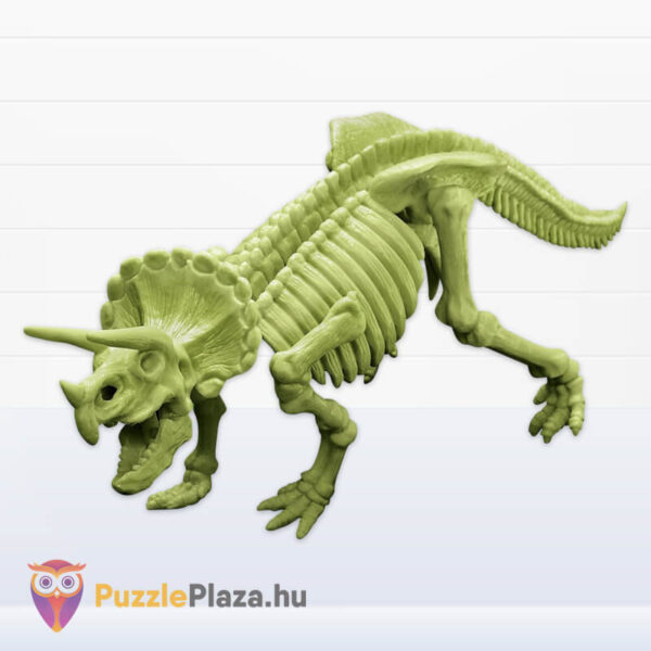 Dinoszaurusz DNS felfedező készlet tudományos játék: Foszforeszkáló Triceratops elkészítve (4M)