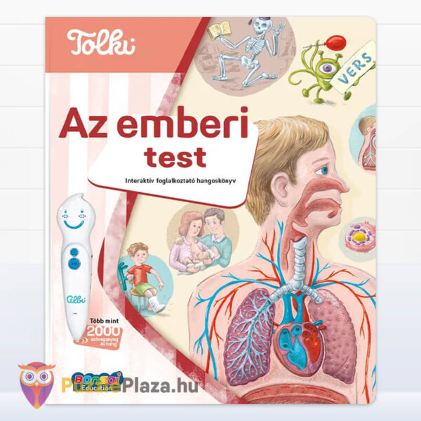 Tolki: Az emberi test, interaktív foglalkoztató hangoskönyv előről