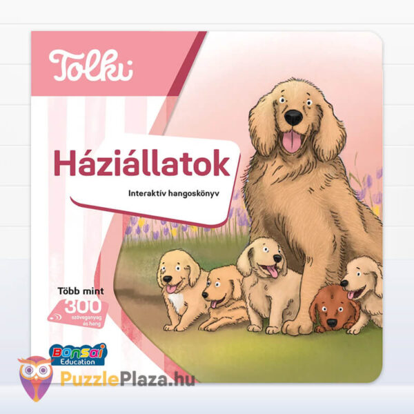 Tolki: Háziállatok, interaktív foglalkoztató hangoskönyv előről