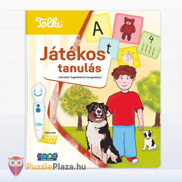 Tolki: Játékos tanulás, interaktív foglalkoztató hangoskönyv előről