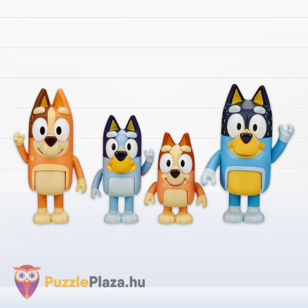 Bluey: A család, 4 db-os figura szett tartalma