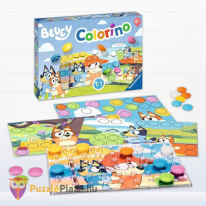 Bluey: Colorino, készségfejlesztő társasjáték a színekkel (Ravensburger)