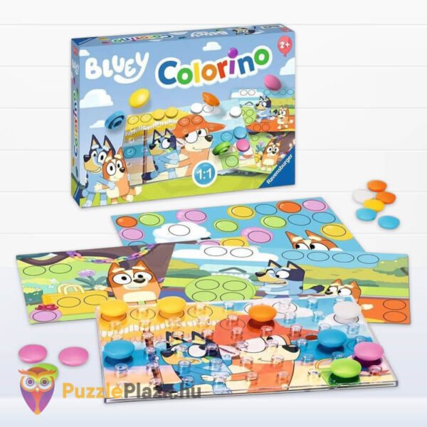 Bluey: Colorino, készségfejlesztő társasjáték a színekkel (Ravensburger)