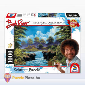 Bob Ross: Vízesés a tisztáson, 1000 db-os puzzle (Schmidt, Waterfall in the glade, 57538)