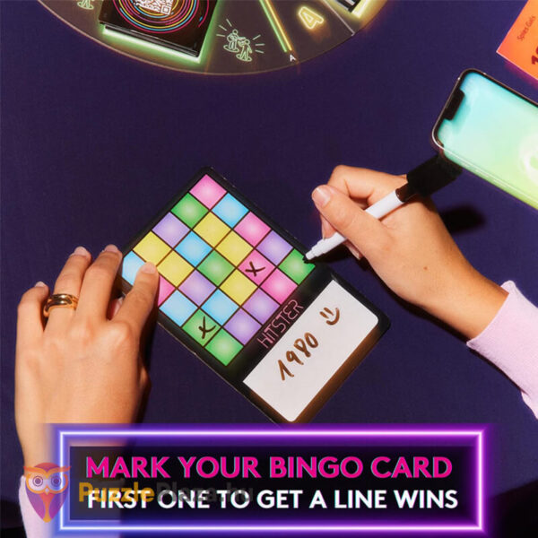Hitster: Bingo társasjáték, bingo kártyával