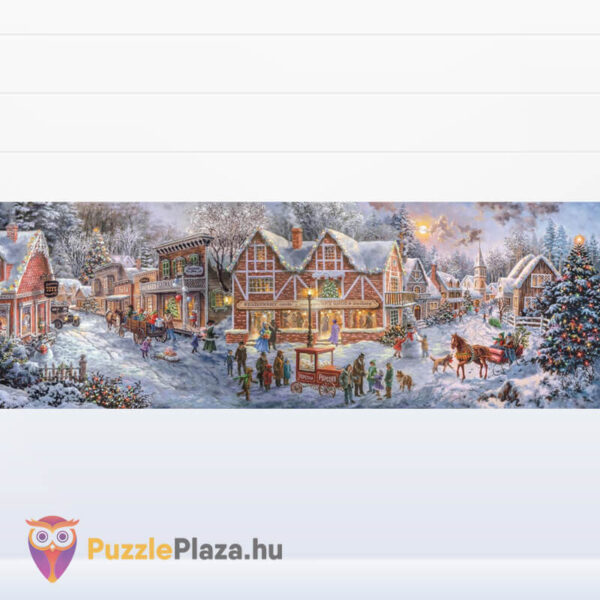 Karácsonyi készülődés, 1000 db-os panoráma puzzle képe (Clementoni Christmas Collection, 39927)