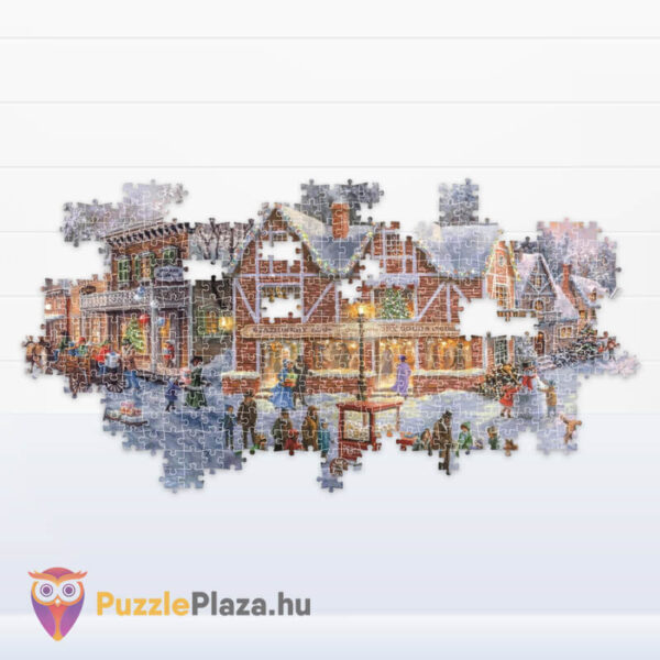 Karácsonyi készülődés, 1000 db-os panoráma puzzle részlete (Clementoni Christmas Collection, 39927)