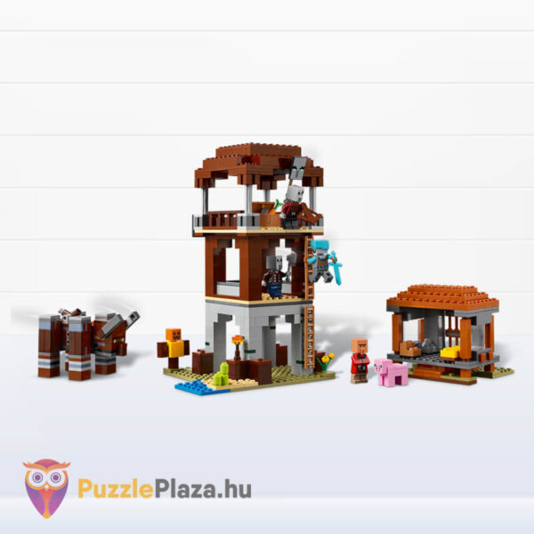 Lego Minecraft: A fosztogató őrtorony és a romboló épületei (21278)