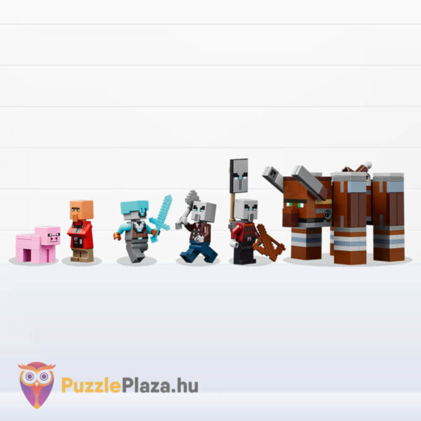 Lego Minecraft: A fosztogató őrtorony és a romboló figurái (21278)