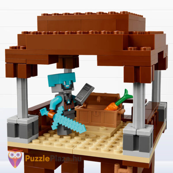 Lego Minecraft: A fosztogató őrtorony és a romboló figurája (21278)