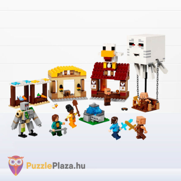 Lego Minecraft: A szellemléghajó és falutámadás megépítve (21273)