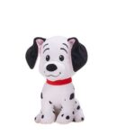 101 kiskutya: Fekete fülű plüss dalmata kutya, piros nyakörvvel, 26 cm